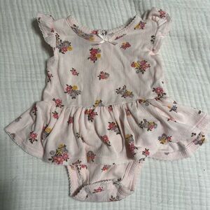 Mud Pie Pointelle Floral Baby Girl Outfit
